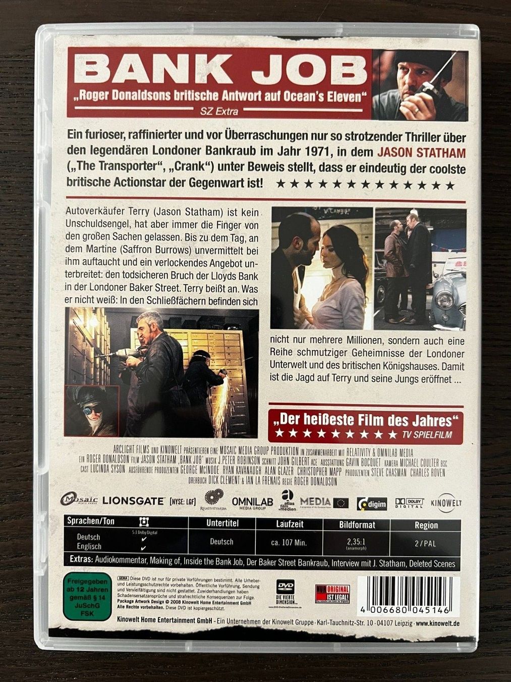 Tutti i DVDs: Bank Job – Usato da Zürich venduto da FilmFreunde 1
