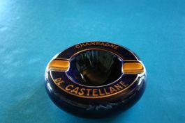 Werbe-Aschenbecher für "Champagne De Castellane"