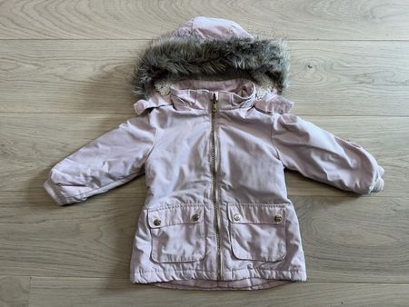 Manteau veste à capuche Baby cintré rose 18-24 mois 92cm