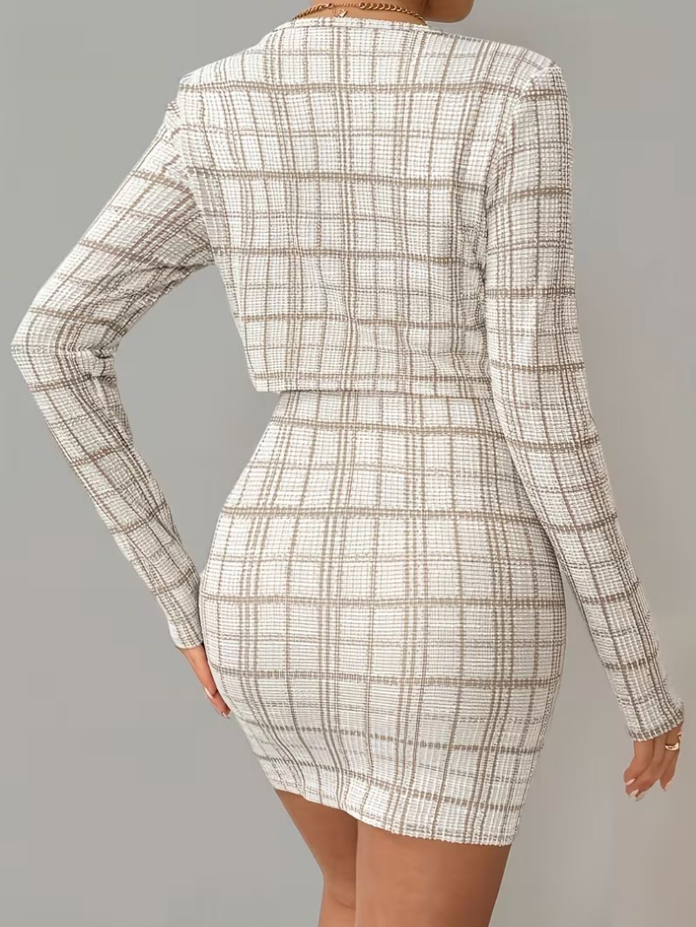 Vestiti: Kariertes Minikleid mit Kurzblazer – Nuovo e nell'imballaggio originale da Reinach BL venduto da Deinfashion 1