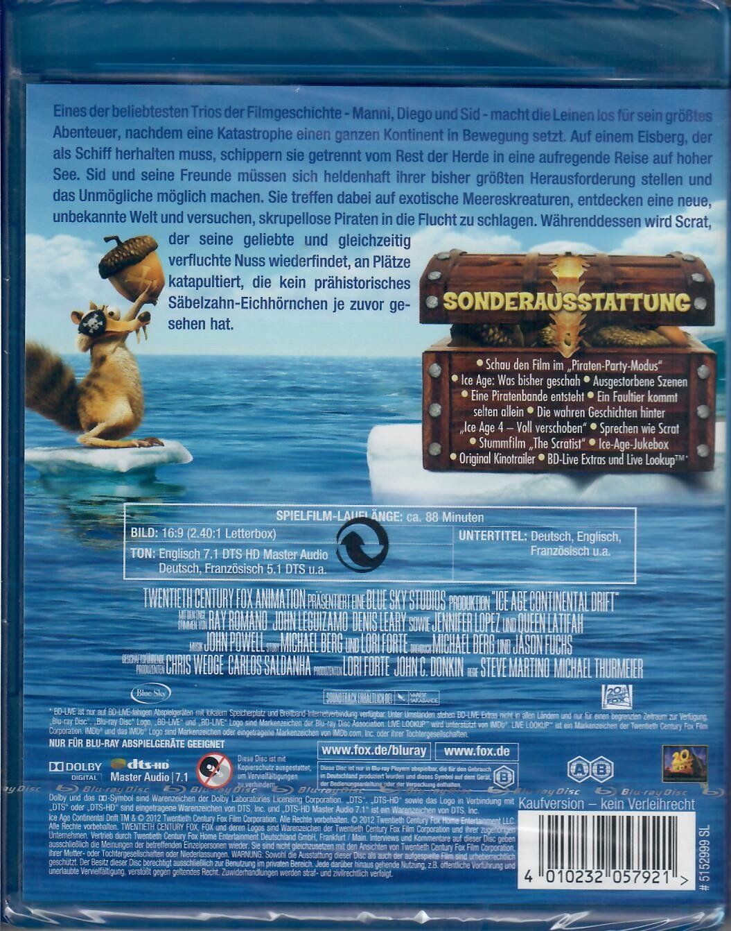 Tutti i DVDs: Ice Age 4 - Blu-Ray – Nuovo e nell'imballaggio originale da Bern venduto da Buybest24 1