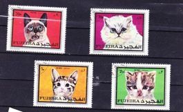 Série 4 timbres UAE - 1970 - Fujeira - Obl.