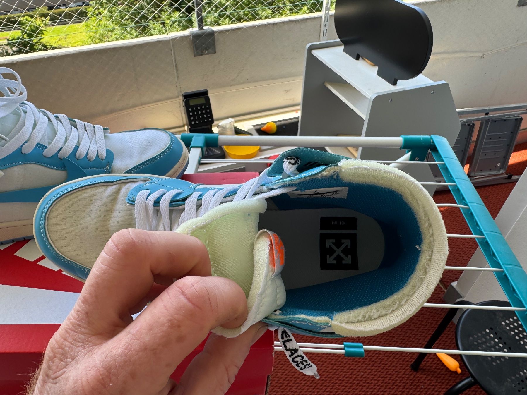 Off-White Scarpe da uomo: Paire de Sneakers bleu – Usato da Grand-Lancy venduto da lover_s3 2
