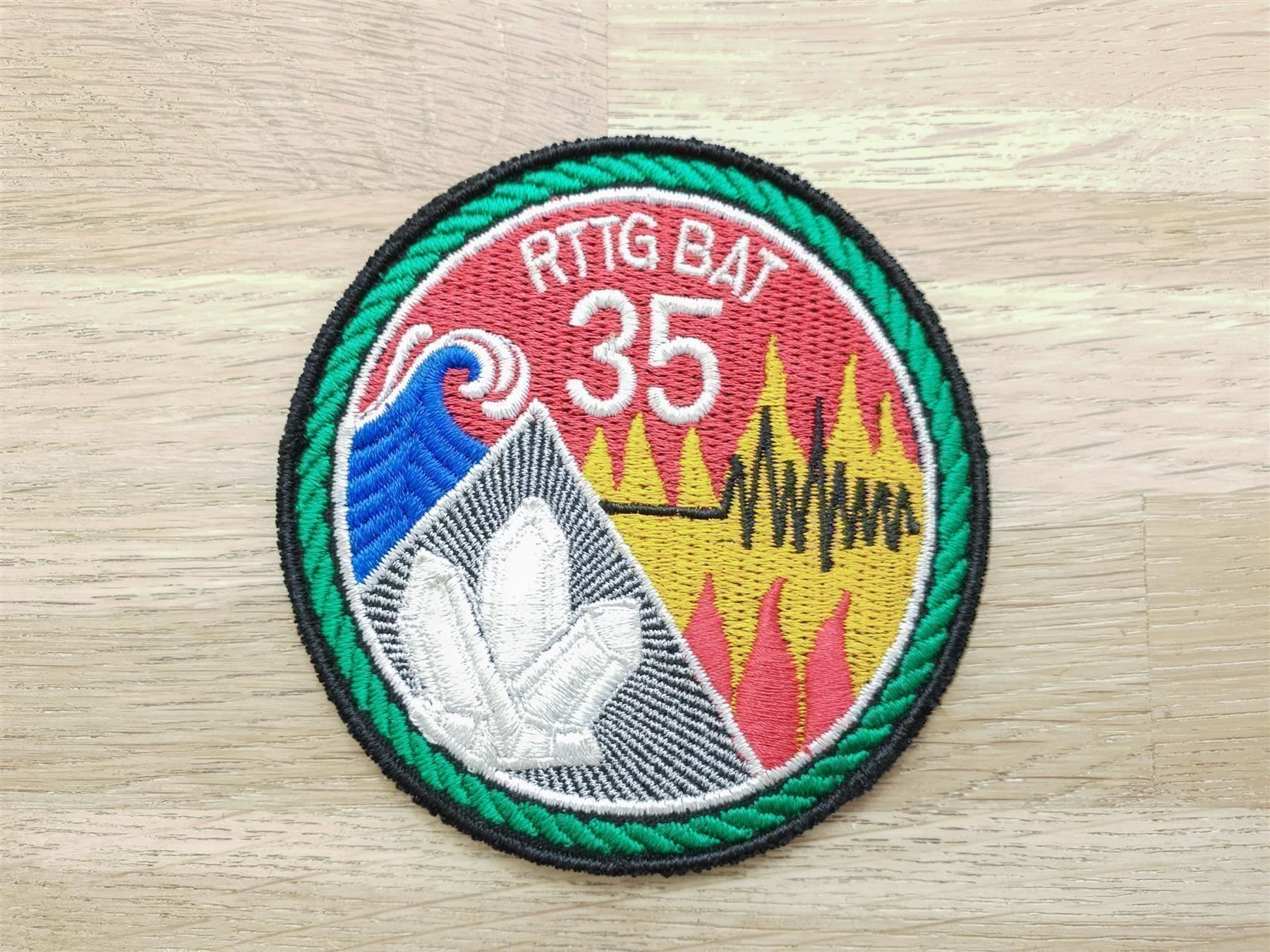 Plaketten & Abzeichen: Badge Rttg Bat 35 grün – Gebraucht aus Erlinsbach von S700