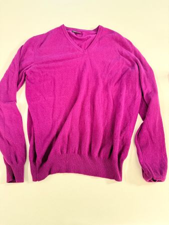 Lila Pullover 100% Cashmere  Grösse 52 - Kuschelig Warm!
