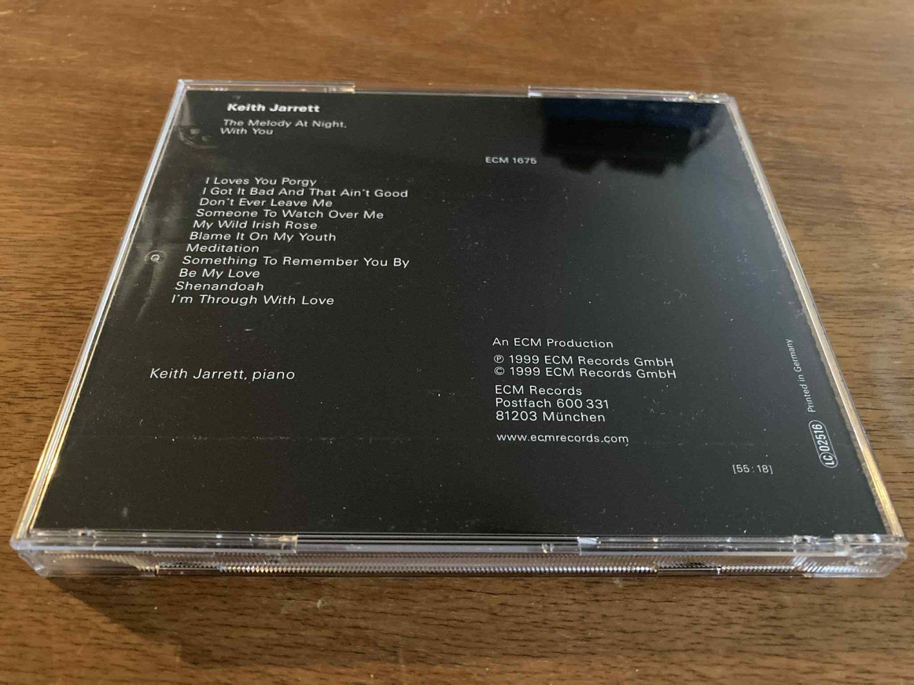 CDs: Keith Jarrett - The Melody at Night with you CD – Gebraucht aus Lausanne von sim_bc8q 3