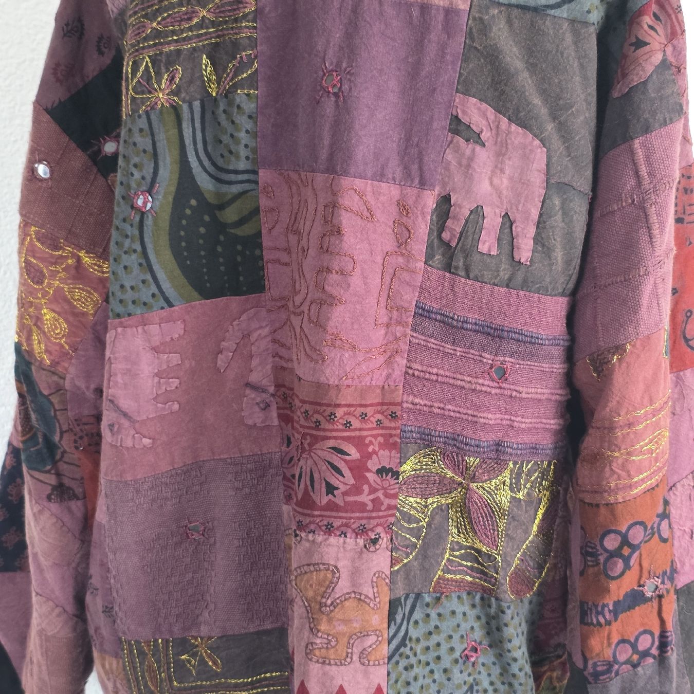 Giacche: Patchwork Jacke im Ethno-Stil, Gr. L/XL – Usato da Rheinsulz venduto da Gilea 4