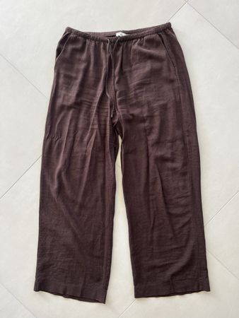 PULL&BEAR Damenhose Gr. M – Viskose & Leinen