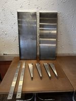 2 x 1 er Chromstahl Wandregal 30 cm tief