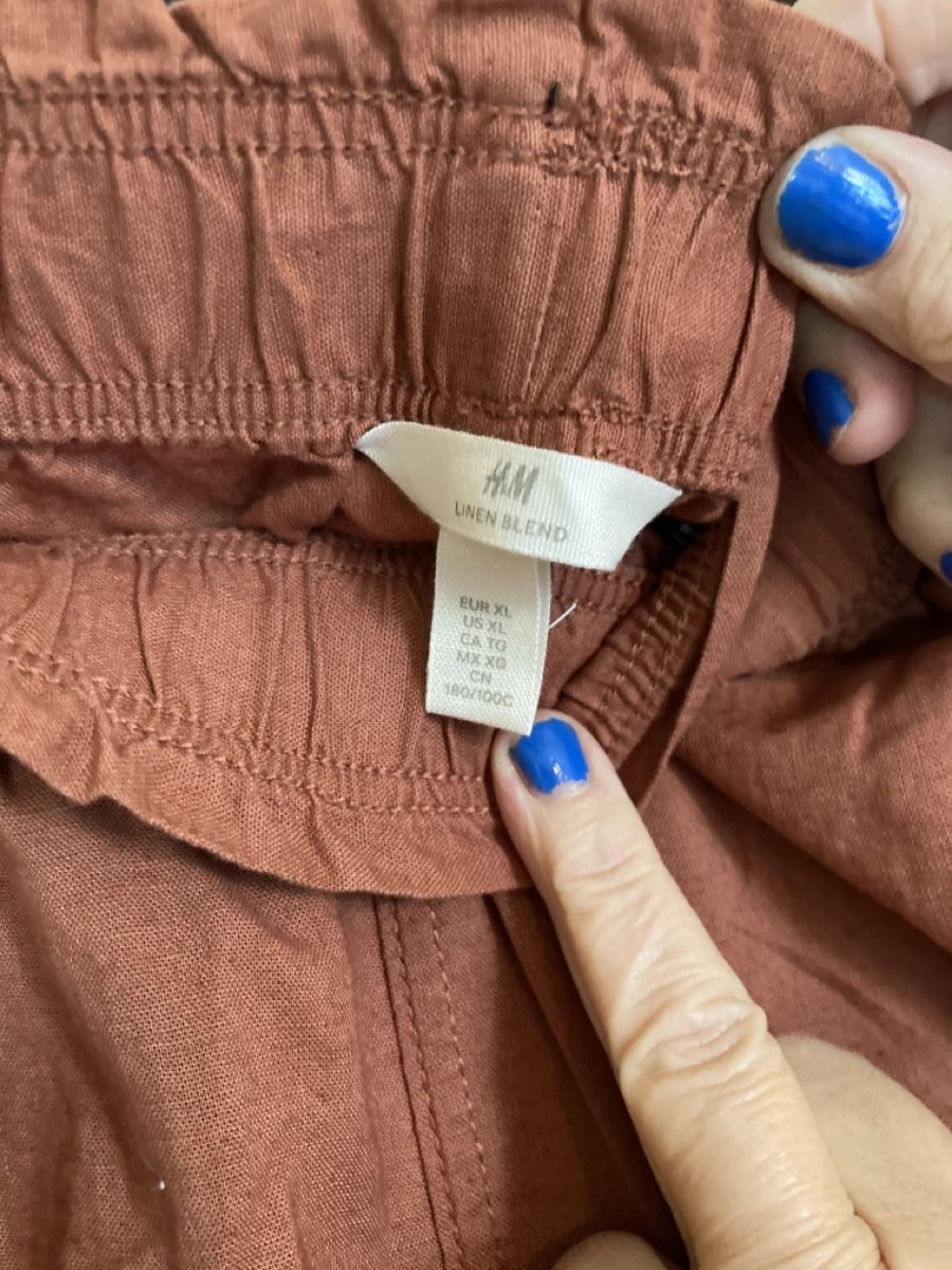 H&M Pantaloni: Leinen/Baumwoll Hose, Gr. XL, NEU – Nuovo (secondo la descrizione) da Luzern venduto da bettygreen 3
