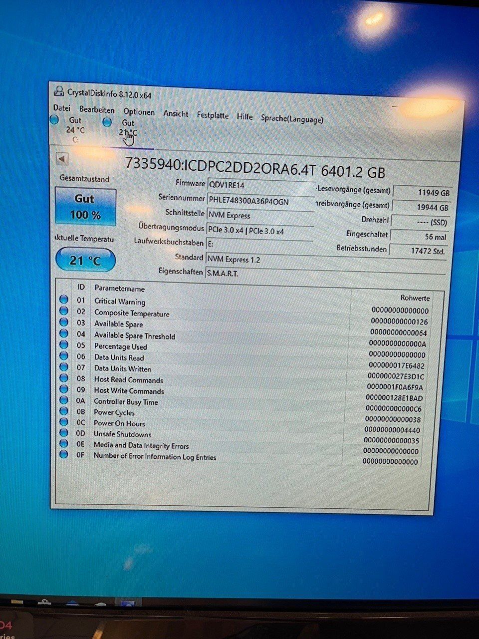 Intel Dischi rigidi: 6.4 SSD HD mit U2 PCIE X 4 Adapter – Usato da Zürich venduto da Drwatson 1