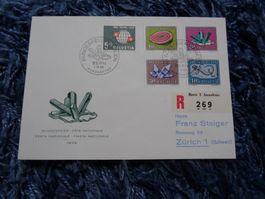 Pro Patria Bundesfeiermarken 1.6.1959   FDC-R