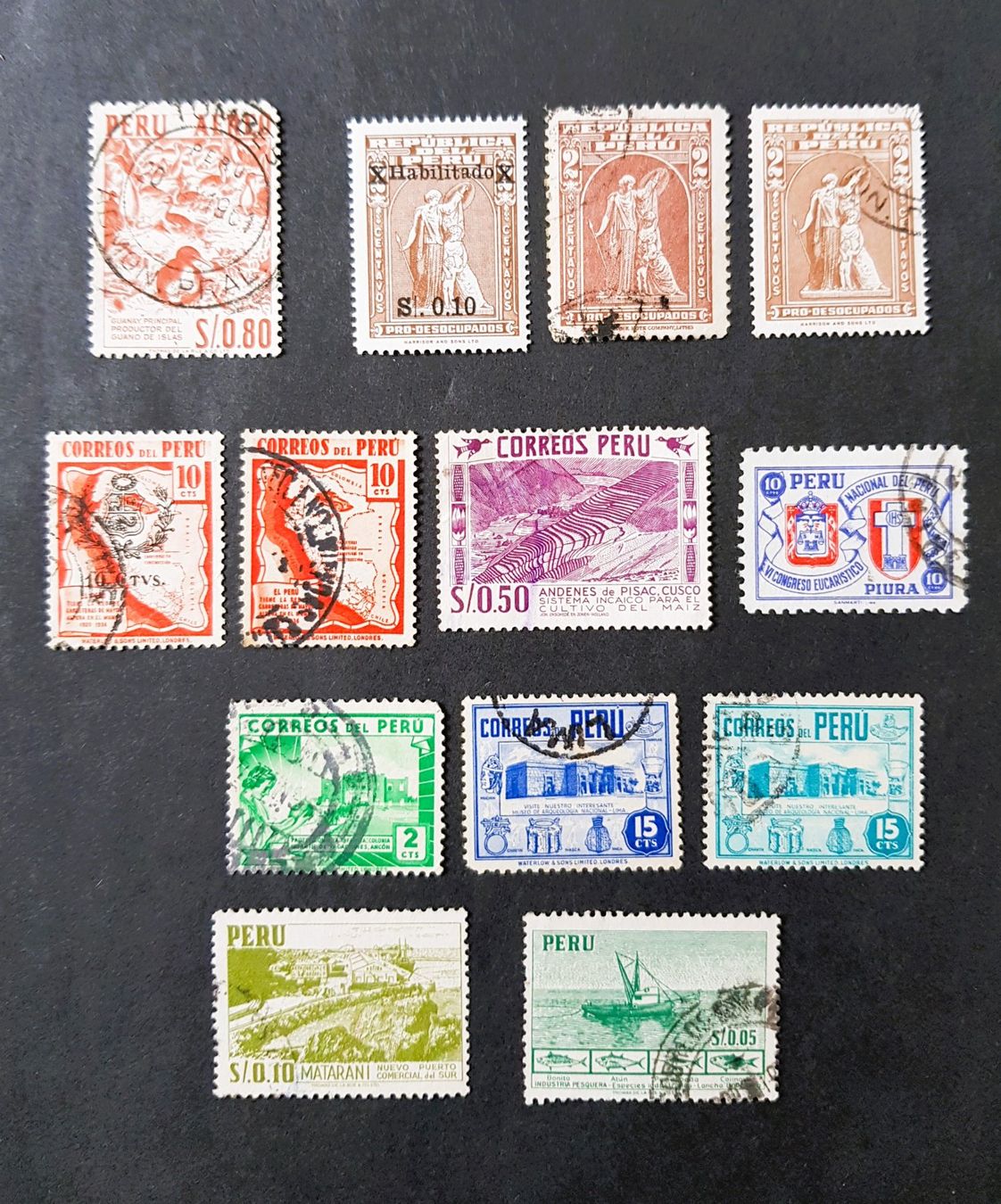 Alle Briefmarken: Briefmarken Peru kleines Lot – Gebraucht aus Winterthur von Saba1972