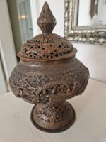 Asiatische Drachen Dose, Antik Bronze/Kupfer Look top