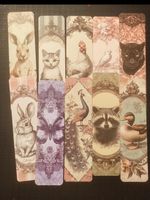 Lot de 10 marque-pages illustrés animaux état neuf
