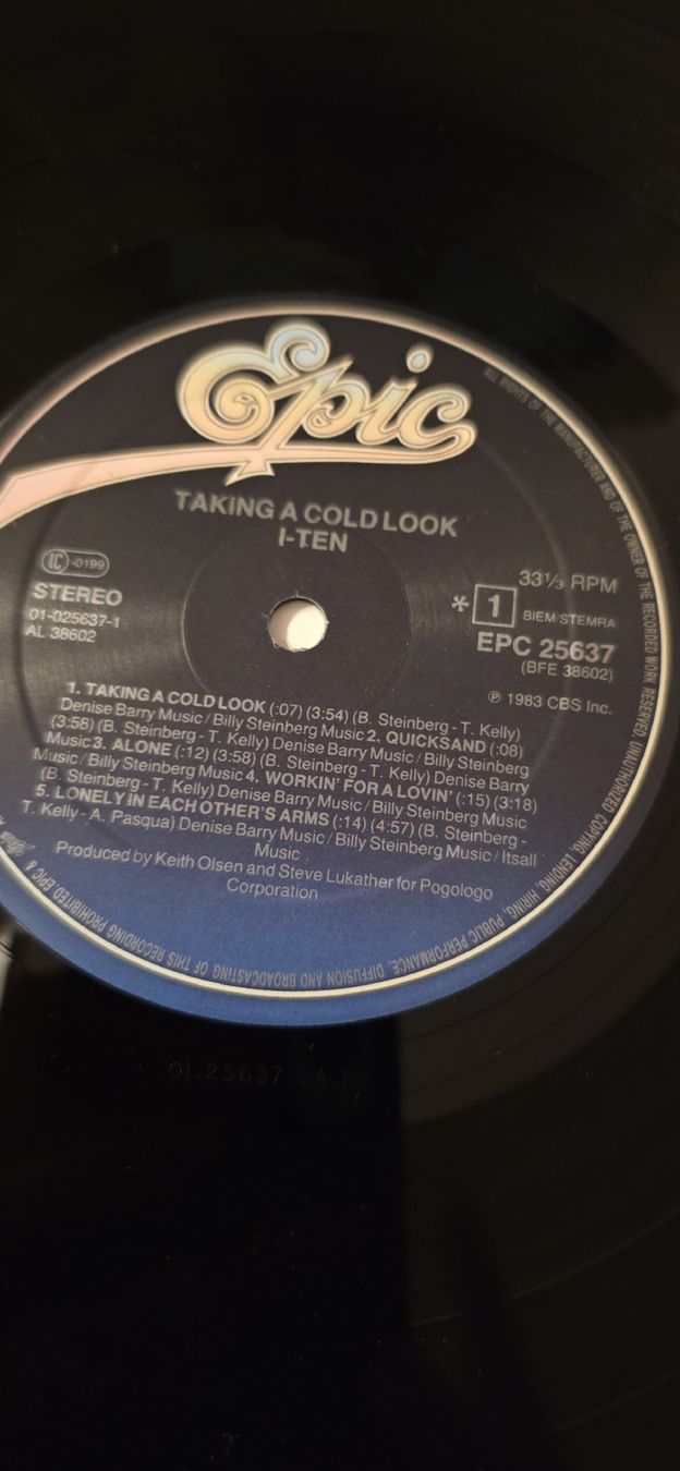 Dischi in vinile: I-TEN: Taking a Cold Look  1983 Vg,Vg – Usato da Yvonand venduto da RF-VINYL 4