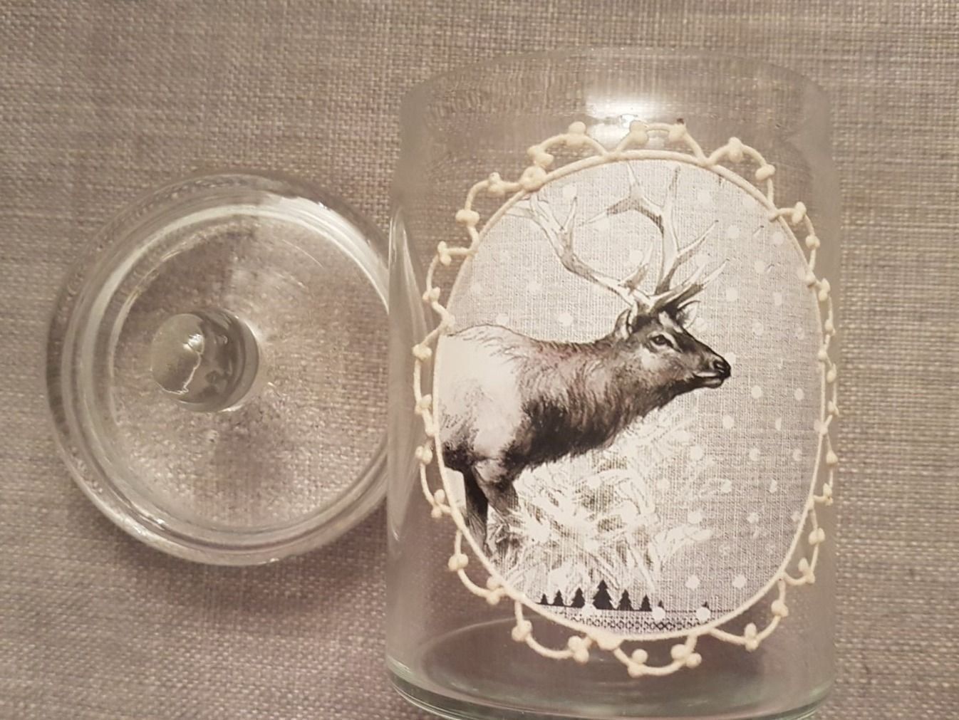 Bicchieri: Glas mit Deckel und Hirschmotiv – Nuovo (secondo la descrizione) da Oberengstringen venduto da Sheera7 4