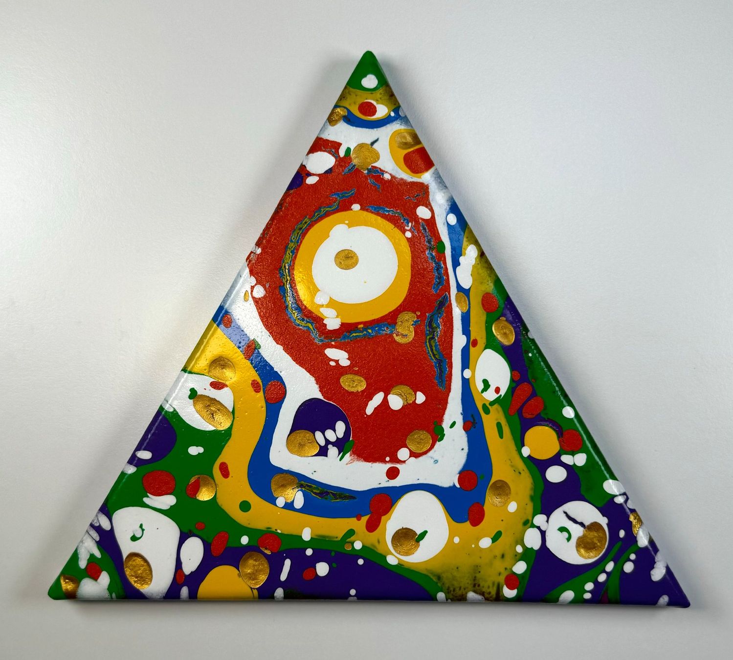 Dipinti: Acryl-Flüssigmalerei, Dreieck – Usato da Schlieren venduto da MayaSheng1983