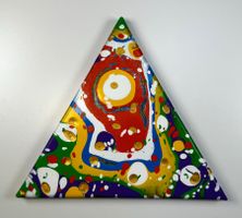 Acryl-Flüssigmalerei, Dreieck