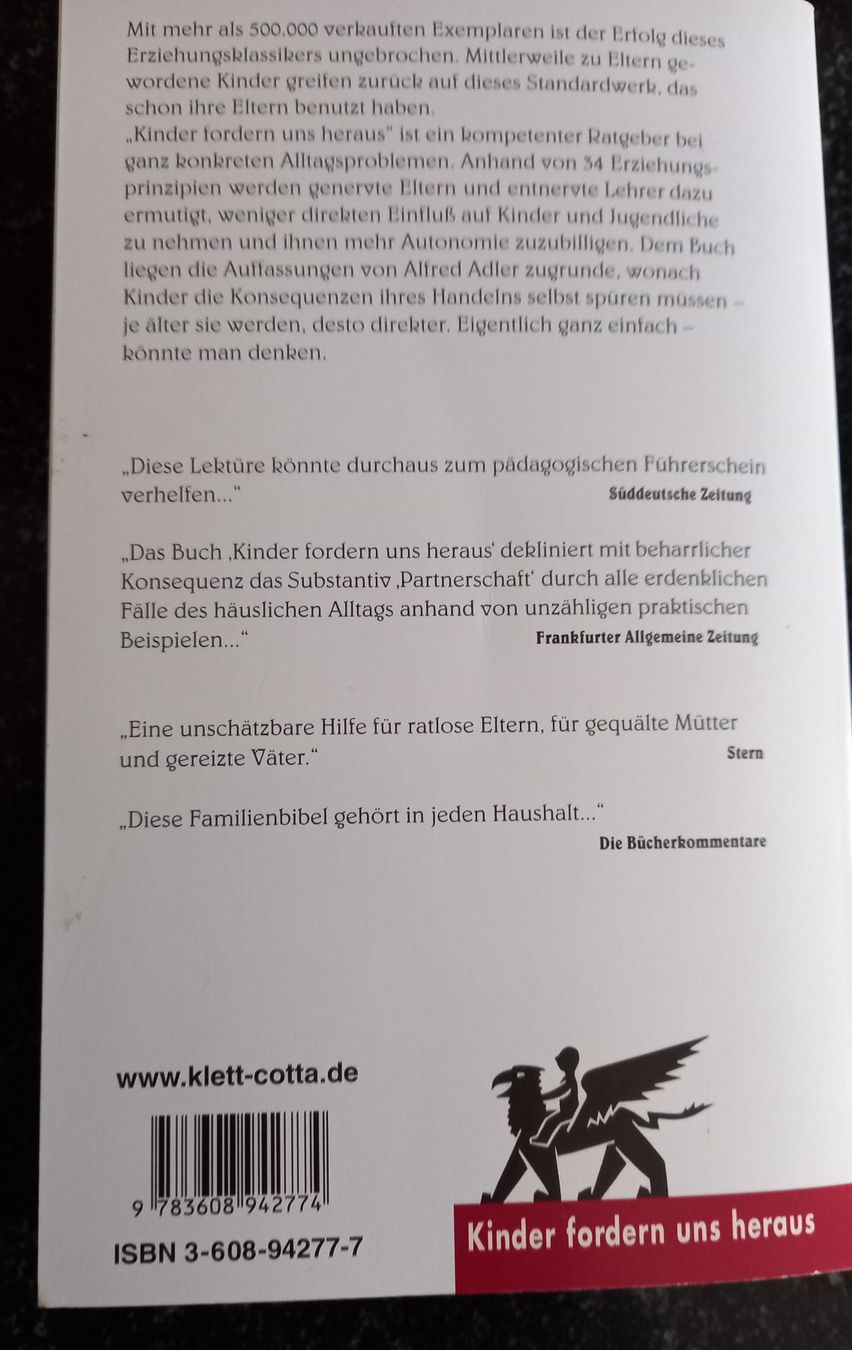 Bücher: Erziehungsbuch – Gebraucht aus Oberdorf BL von beaandi 1