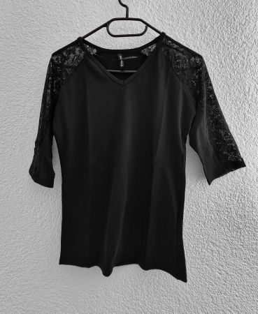 3/4tel arm-Shirt, Spitze, Top, Oberteil, Pullover, Pulli,