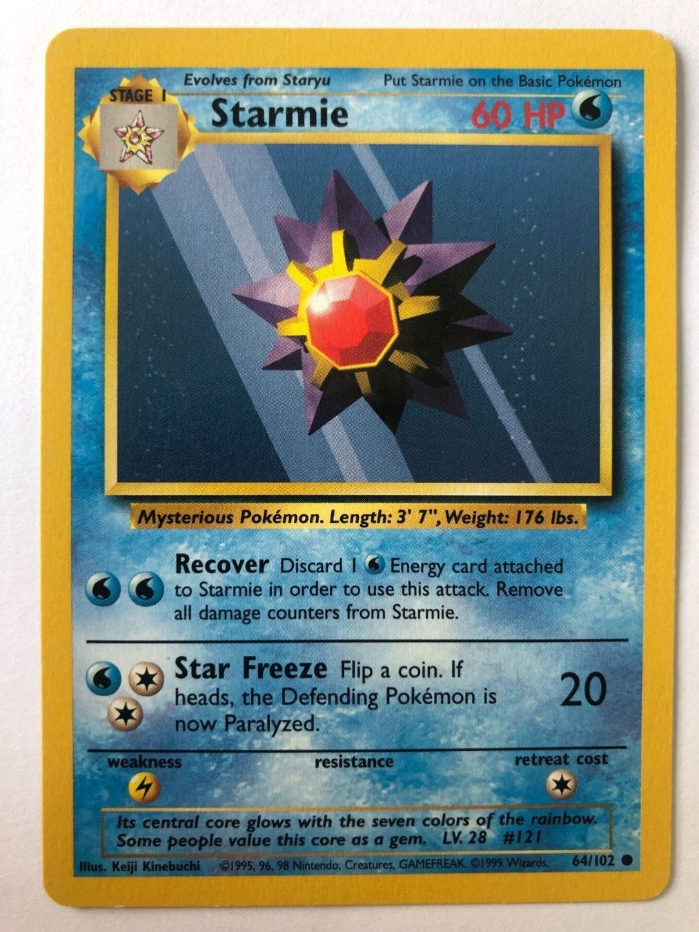 Pokémon Sammelbilder & Trading cards: Starmie - Base Set - Pokemon – Gebraucht aus Nussbaumen AG von Bika-Shop