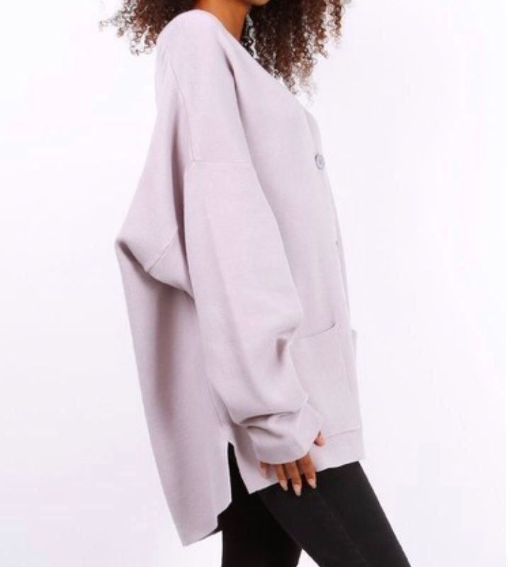 Pullover & Sweatshirts: Pull col V ample gris/noir/jaune – Neu und originalverpackt aus Petit-Lancy von mina222 1