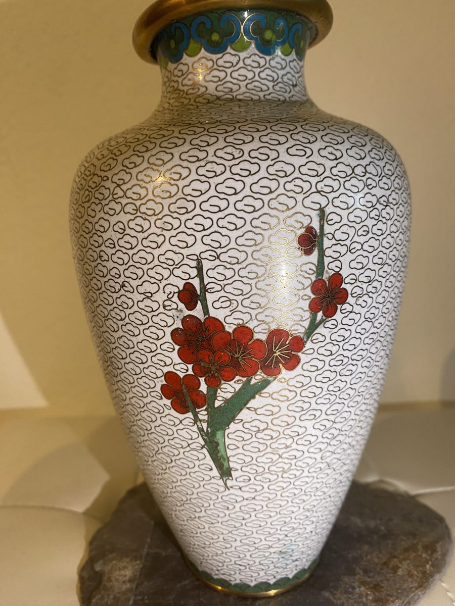 Vasen & Gefässe: Wunderschöne Cloisonné Vase mit Blumenmuster, Vintage – Neu (gemäss Beschreibung) aus Männedorf von Maru83 2