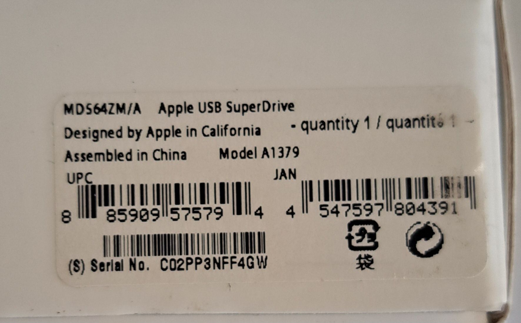 Apple Systèmes audio & multimédias: Apple USB Super Drive Laufwerk – D'occasion à Biel/Bienne par Sasha4u 5
