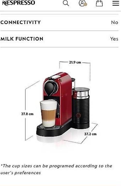 Macchine per caffè & Macchine per espresso: Nespresso Krups Citiz & Milk rot – Usato da Felsberg venduto da Riggel 4