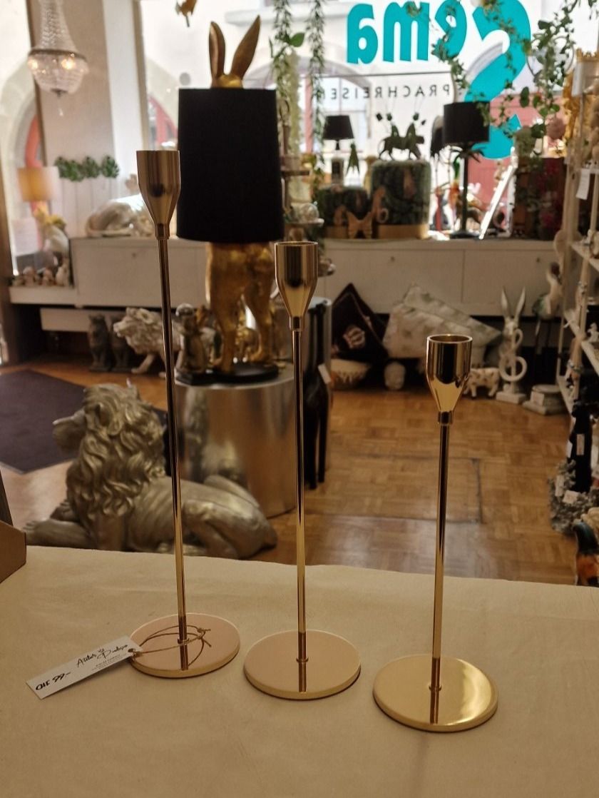 Kerzenständer: Design Kerzenständer Gold Optik – Neu und originalverpackt aus Schaffhausen von AtelierPudesco 2