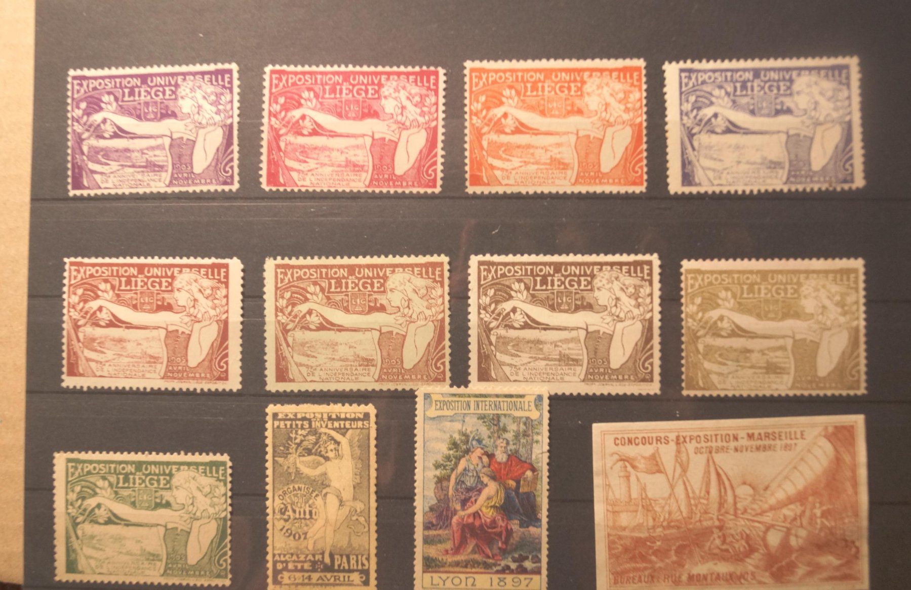 Tutti i francobolli: Briefmarken Exposition Universelle Lüttich diverse Farben – Usato da Zuben venduto da Rex4