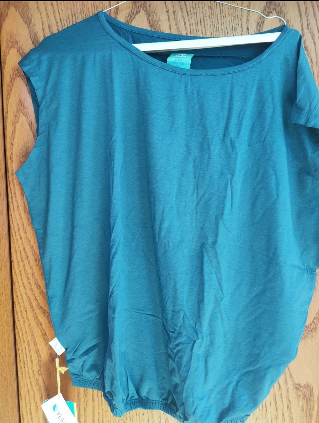 Top: Yoga Top Off shoulder petrol ,Gr M – Nuovo e nell'imballaggio originale da Rorschach venduto da sanfry