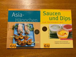 2 Kochbücher: Asia-Häppchen & Saucen und Dips
