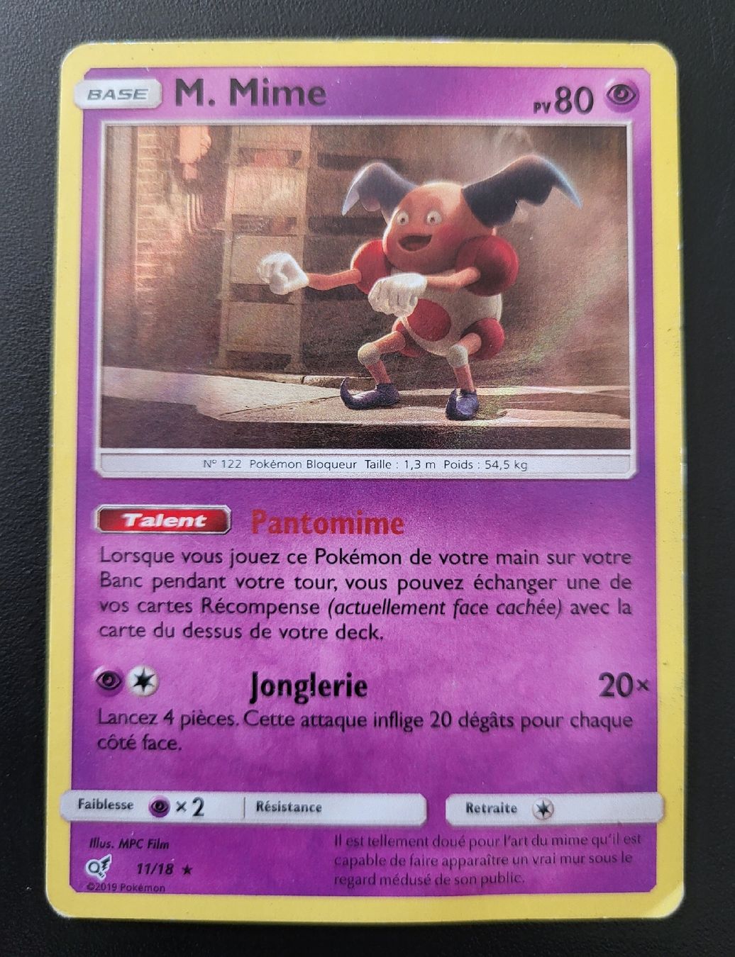 Pokémon Carte collezionabili: M.Mime Promo detective pikachu FR – Usato da St-Sulpice VD venduto da cel_ysf7