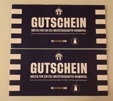 2 x FC Zürich/ FCZ Gutscheine Sektor A