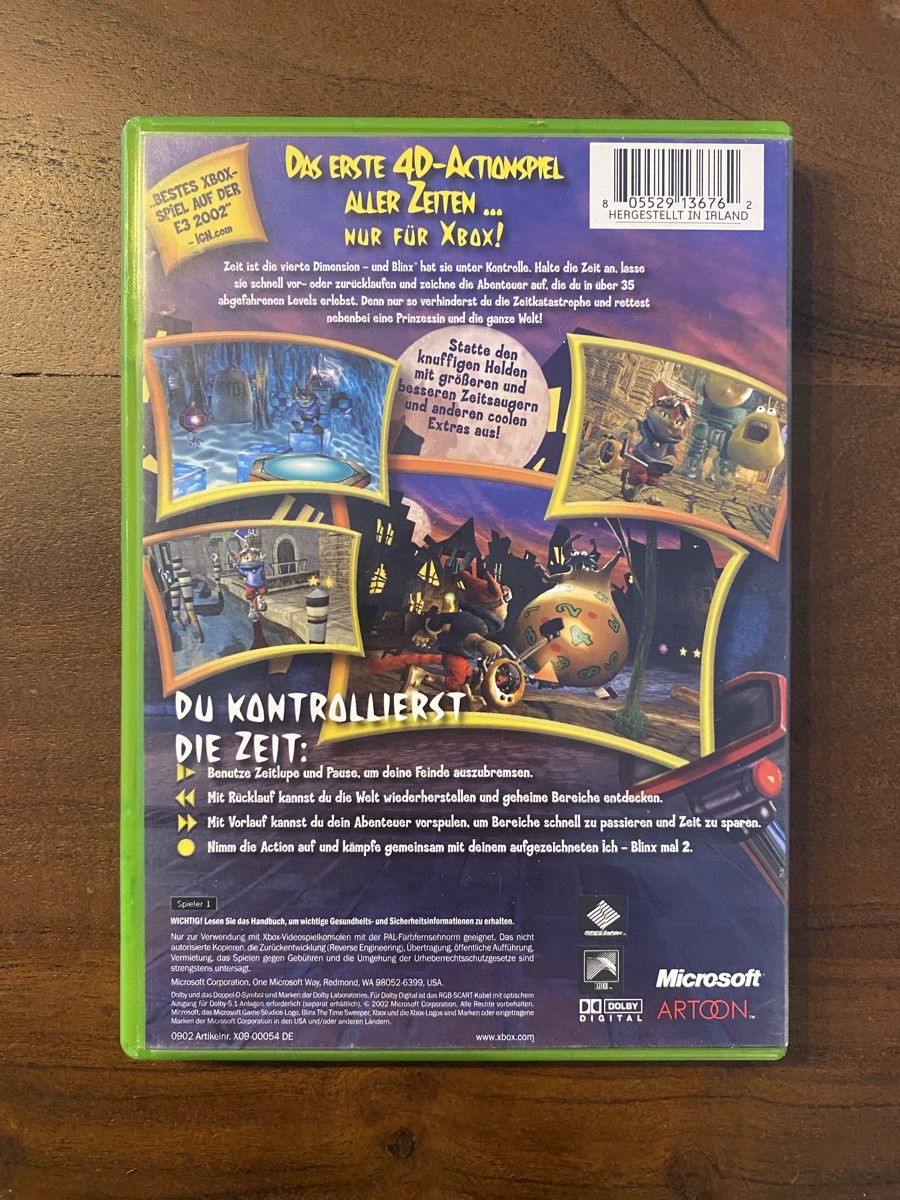 Microsoft Spiele: Blinx: The Time Sweeper für Xbox – Gebraucht aus Thunstetten von Virus_33 2