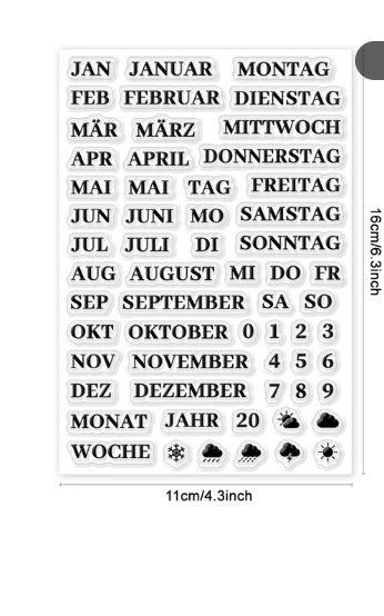 Timbri: Neues Set  Motivstempel Kalender – Nuovo e nell'imballaggio originale da Effretikon venduto da wenuss 1