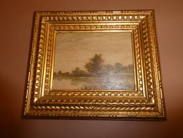 Bild Landschaft Goldrahmen gebraucht