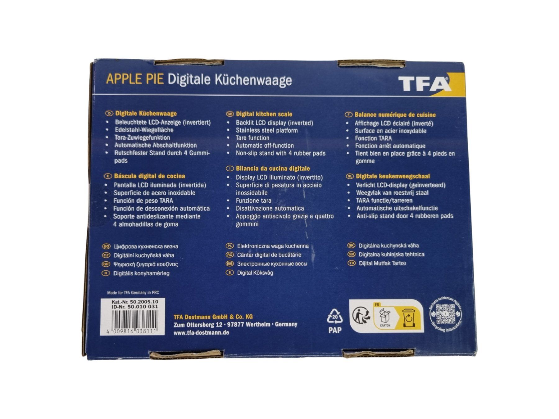 Bilance da cucina: TFA digitale Küchenwaage – Nuovo (secondo la descrizione) da Wangen b. Olten venduto da Restwert_Wangen 4