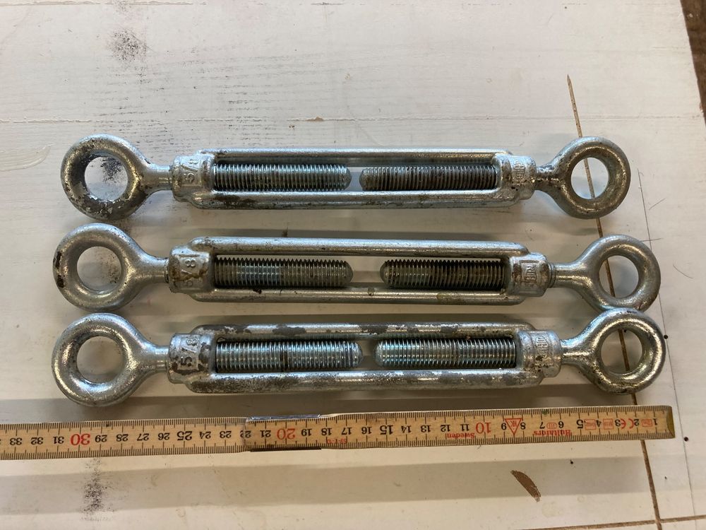 Spannschloss M22 Verzinkt - 220 Mm Schlosslänge - Robustes Spannelement Für Seile & Ketten