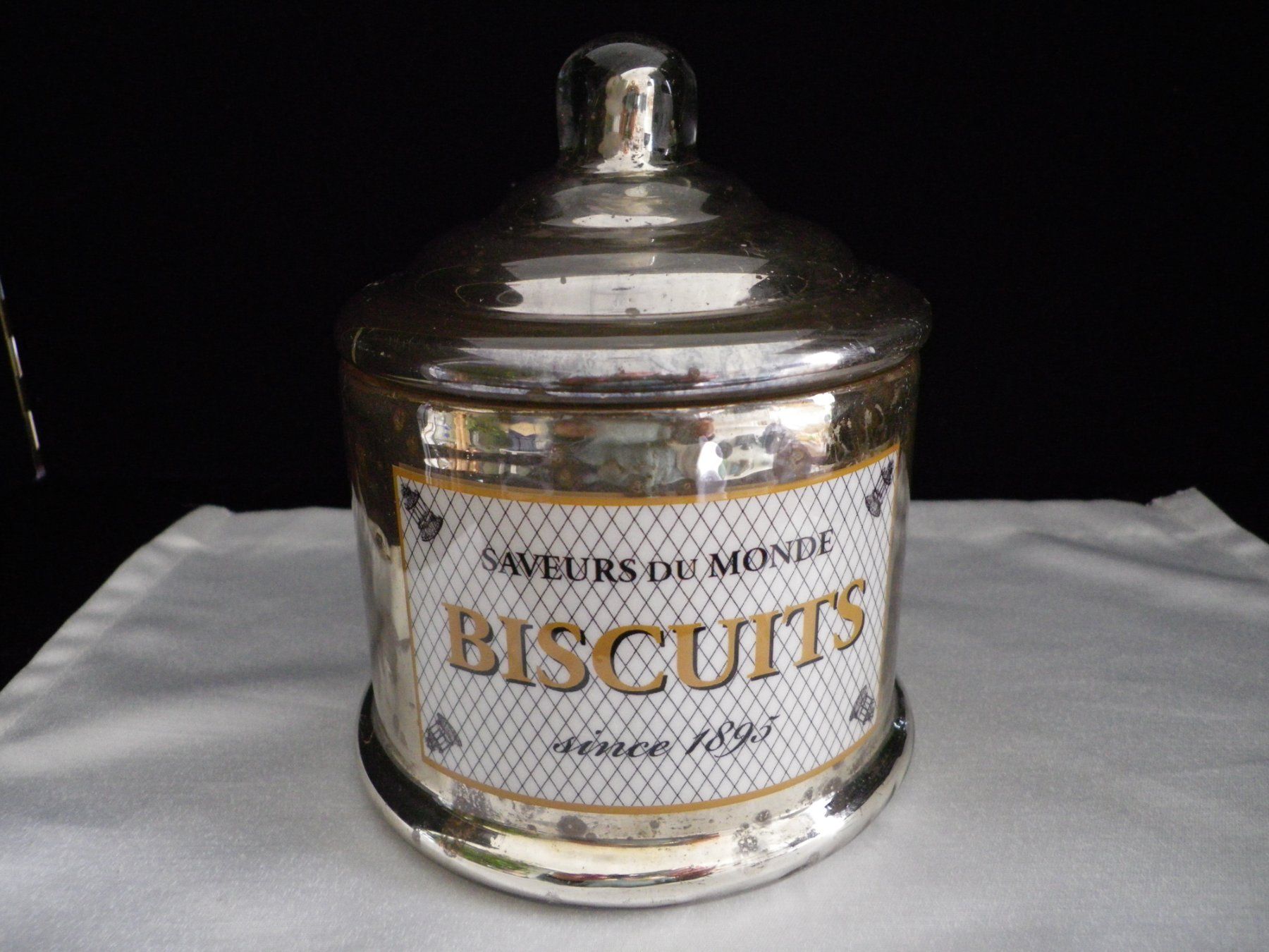 Gläser: Dose "BISCUIT'S" Bauernsilber – Gebraucht aus Reinach BL von Annodomini 2
