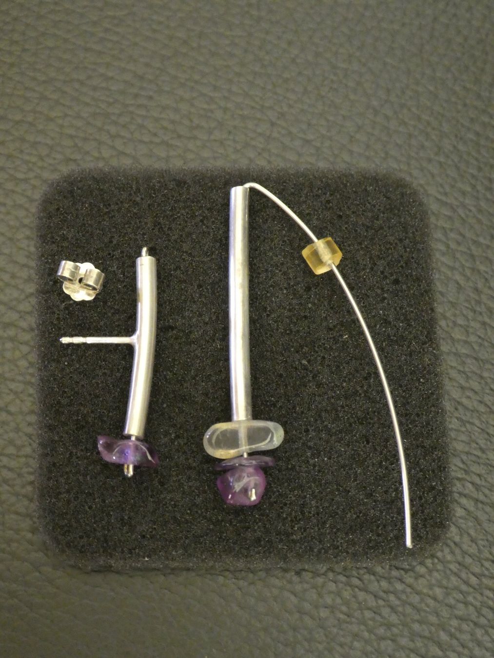 Orecchini pendenti & Orecchini a lobo: Ohrringe, Silber mit Amethyst. – Usato da Andelfingen venduto da Annegret06 2