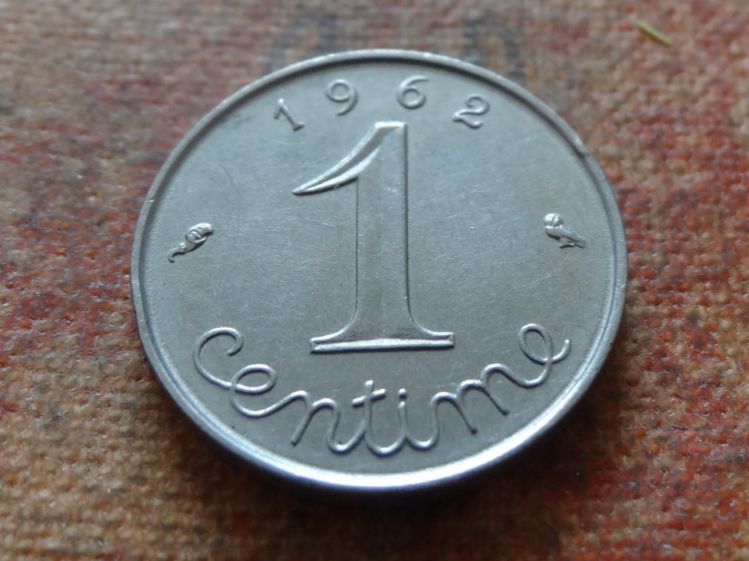 Tutti le monete: FRANCE  1 Centime  1962  (P) – Usato da Romanel-sur-Lausanne venduto da Swift13