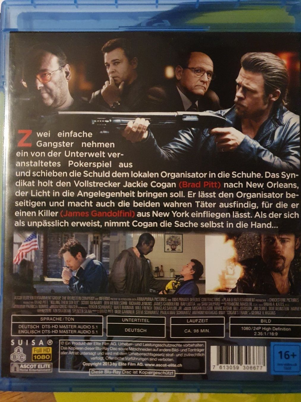Alle DVDs: Blu-ray Killing them Softly, Brad Pitt – Gebraucht aus Eiken von Lashar 1