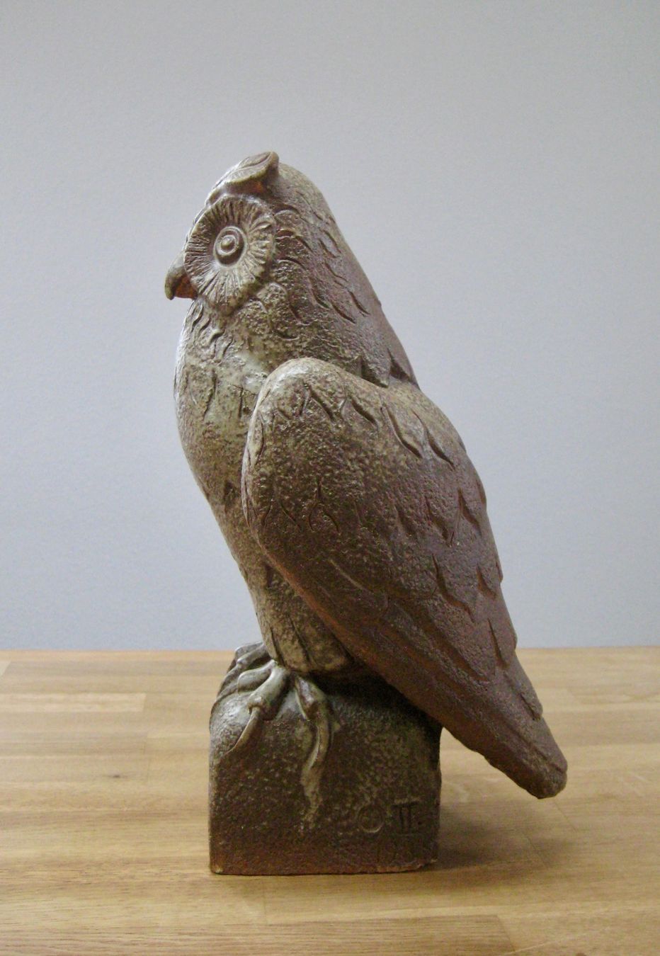 Skulpturen & Statuen: Grosse Eule / Bildhauer Hans Borer, signiert / 1985 – Gebraucht aus Langendorf von Happy11 4