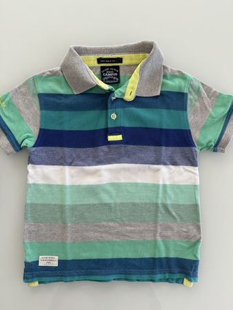 Boys Polo Shirt Striped Size 110/116 cm 5/6 years