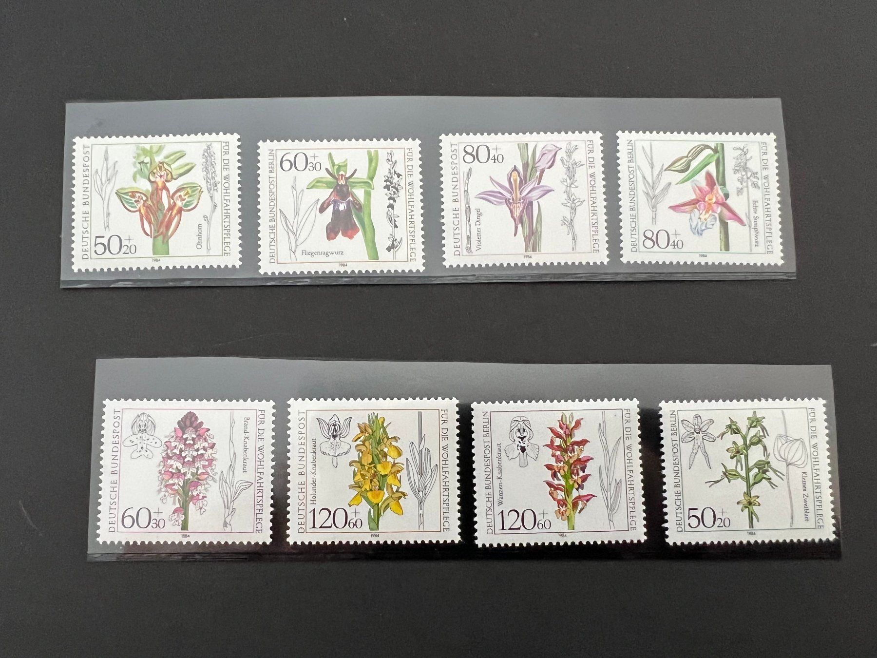 Tutti i francobolli: Orchideen DBB 2 Serien ** Luxus (B210) – Usato da Hinwil venduto da Sidi4