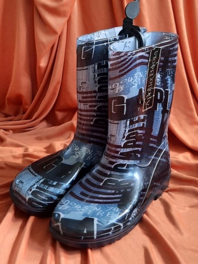 Scarpe per ragazzi: Apollo Gummistiefel BIG Apple Gr. 35 – Nuovo (secondo la descrizione) da Seuzach venduto da VT-Collections1