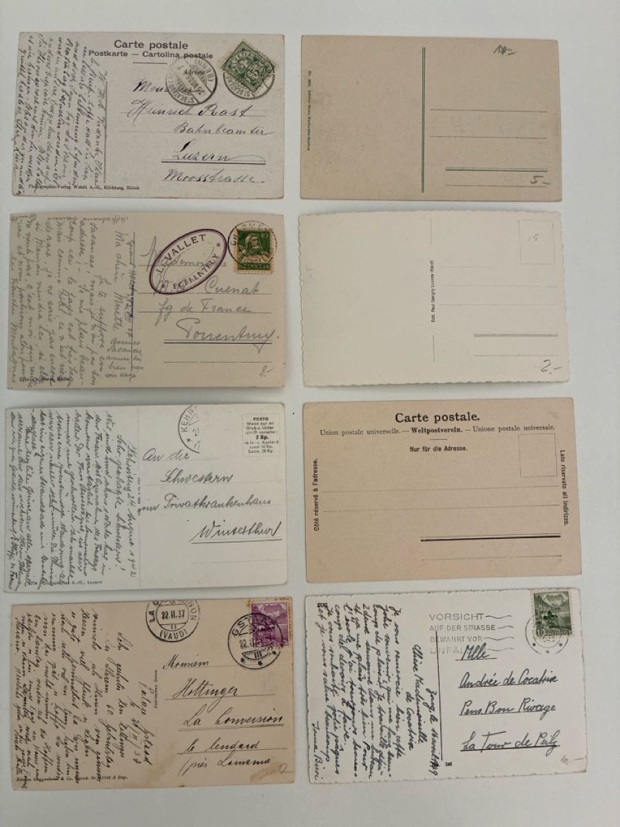 Cartoline postali: 15 Ansichtskarten Schweiz Überraschungs Paket 1 – Usato da Oftringen venduto da Cla.vD.74 3